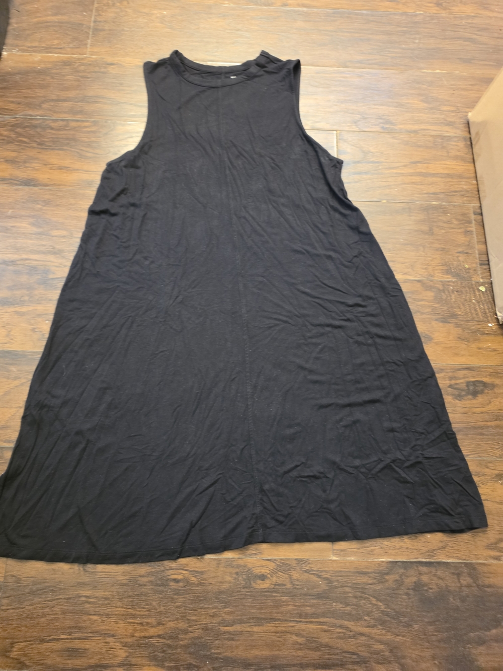 Time and Tru Black Sleeveless Tank Dress